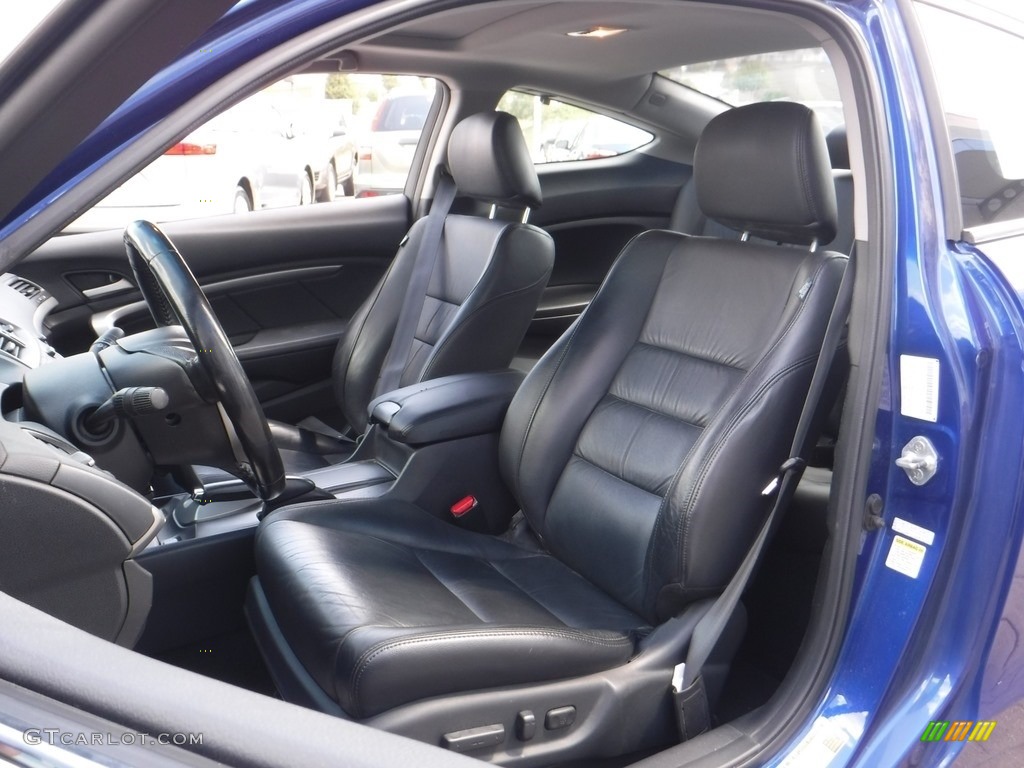 2009 Accord EX-L V6 Coupe - Belize Blue Pearl / Black photo #14