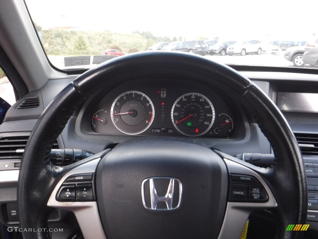 2009 Accord EX-L V6 Coupe - Belize Blue Pearl / Black photo #20