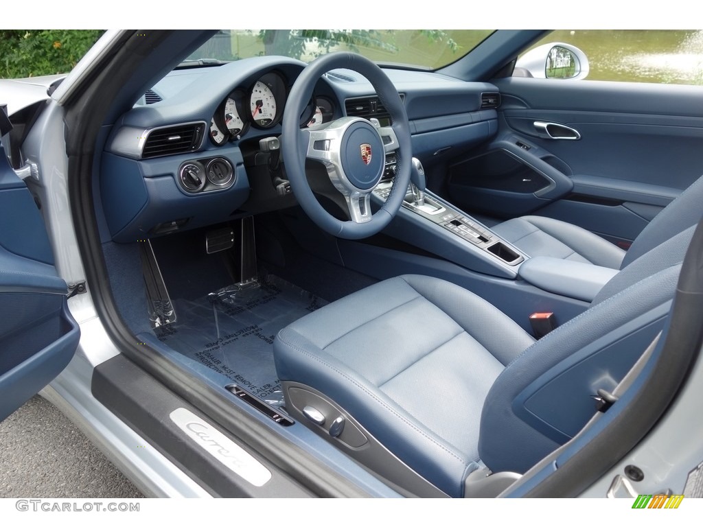 Yachting Blue Interior 2014 Porsche 911 Carrera Cabriolet Photo #114221889
