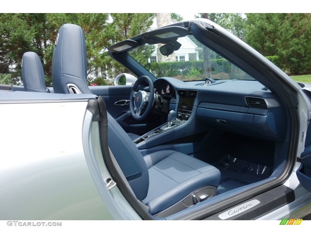 2014 911 Carrera Cabriolet - Rhodium Silver Metallic / Yachting Blue photo #14
