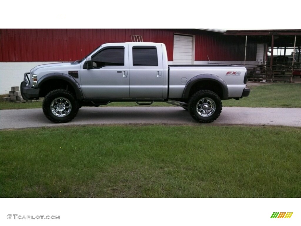 2008 F250 Super Duty FX4 Crew Cab 4x4 - Silver Metallic / Black/Dusted Copper photo #1