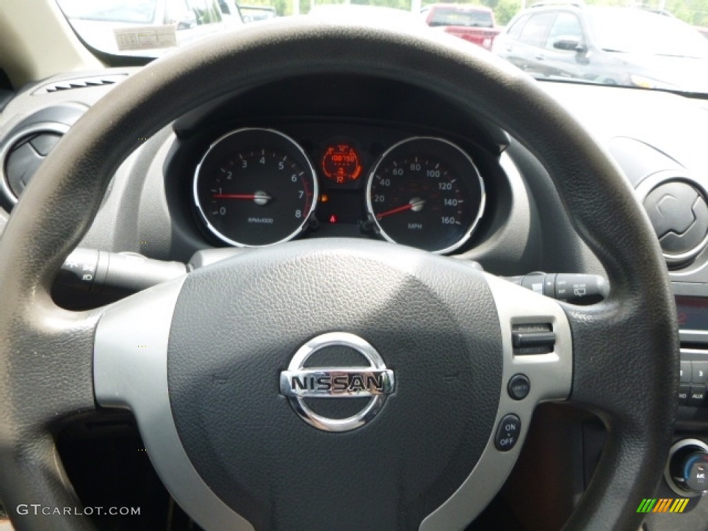 2010 Rogue SL AWD - Phantom White / Black photo #18