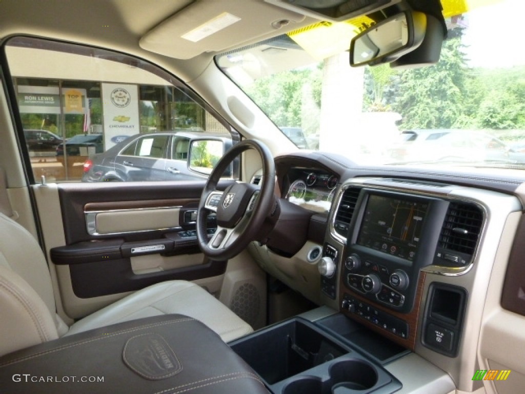 2013 1500 Laramie Crew Cab 4x4 - Western Brown Pearl / Canyon Brown/Light Frost Beige photo #6