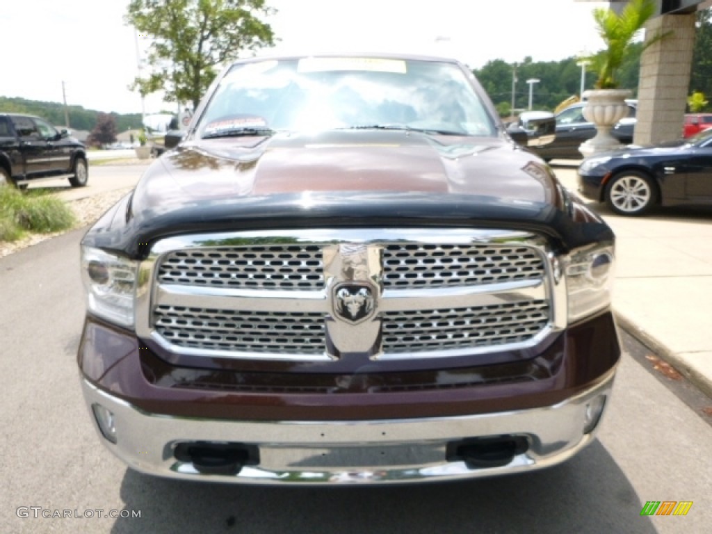 2013 1500 Laramie Crew Cab 4x4 - Western Brown Pearl / Canyon Brown/Light Frost Beige photo #8