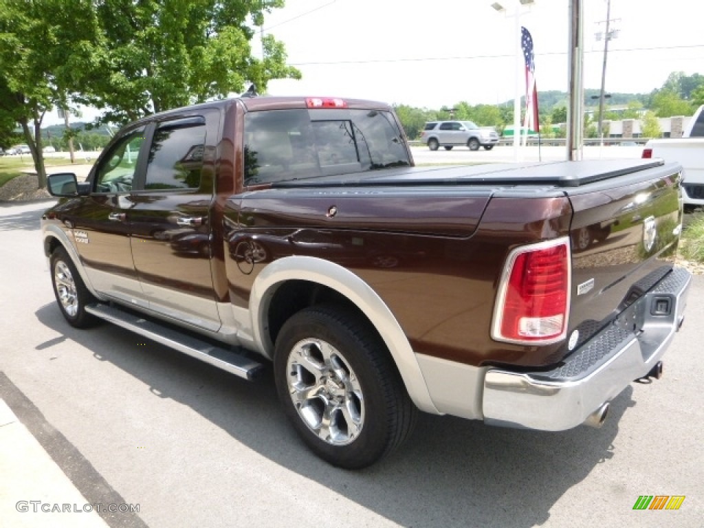 2013 1500 Laramie Crew Cab 4x4 - Western Brown Pearl / Canyon Brown/Light Frost Beige photo #11