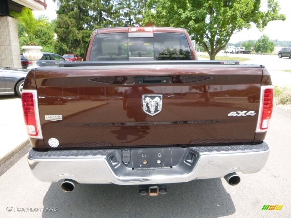 2013 1500 Laramie Crew Cab 4x4 - Western Brown Pearl / Canyon Brown/Light Frost Beige photo #12