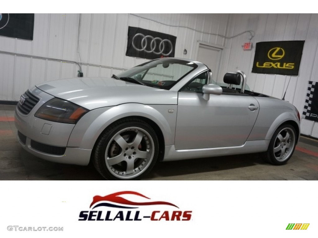 2001 TT 1.8T quattro Roadster - Lake Silver Metallic / Ebony Black photo #1