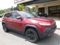 2015 Deep Cherry Red Crystal Pearl Jeep Cherokee Trailhawk 4x4  photo #7