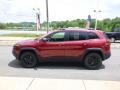 2015 Deep Cherry Red Crystal Pearl Jeep Cherokee Trailhawk 4x4  photo #10