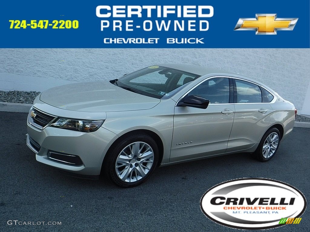 2014 Impala LS - Champagne Silver Metallic / Jet Black/Dark Titanium photo #1