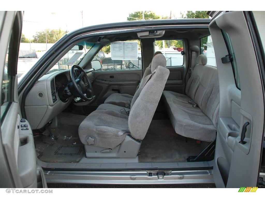 2000 Silverado 1500 LS Extended Cab - Light Pewter Metallic / Medium Gray photo #10