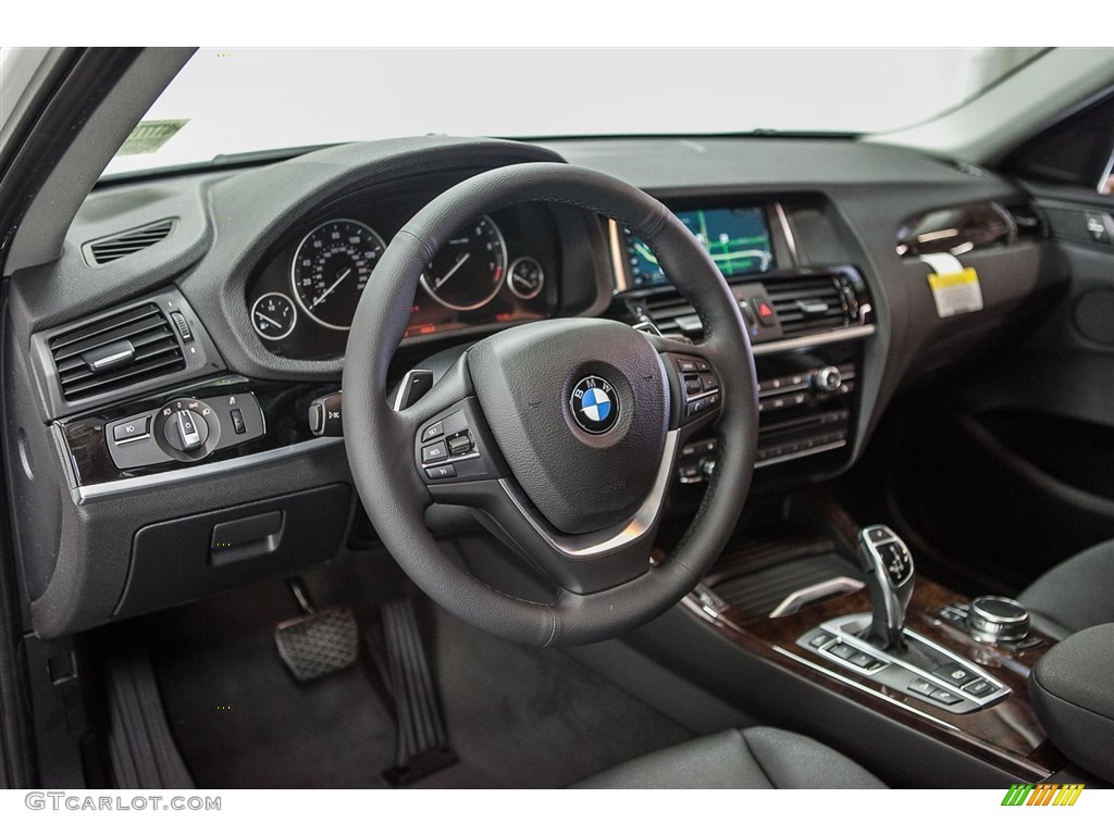 Black Interior 2017 BMW X4 xDrive28i Photo #114233529