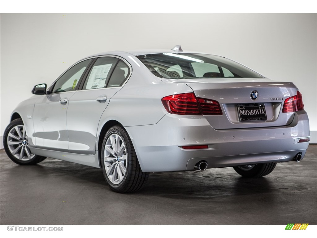 2016 5 Series 535i Sedan - Glacier Silver Metallic / Black photo #3