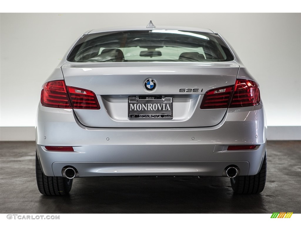 2016 5 Series 535i Sedan - Glacier Silver Metallic / Black photo #4