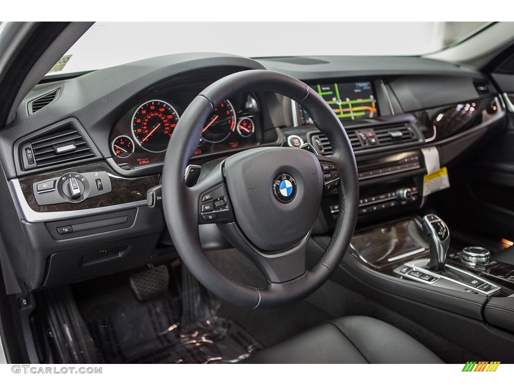 2016 5 Series 535i Sedan - Glacier Silver Metallic / Black photo #6
