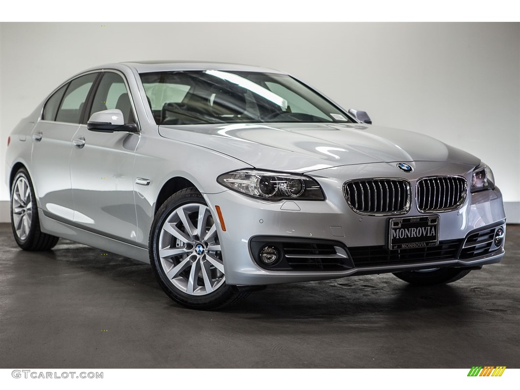 2016 5 Series 535i Sedan - Glacier Silver Metallic / Black photo #12