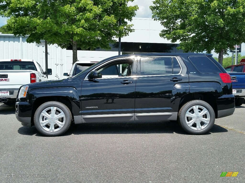 Onyx Black 2017 GMC Terrain SLE Exterior Photo #114237726