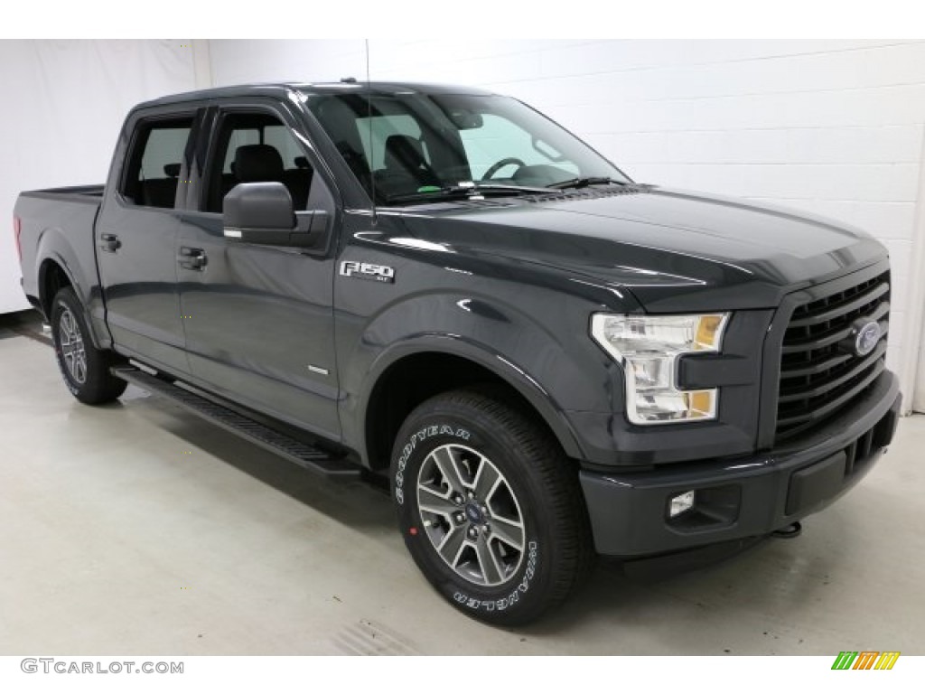 2016 F150 XLT SuperCrew 4x4 - Lithium Gray / Black photo #3