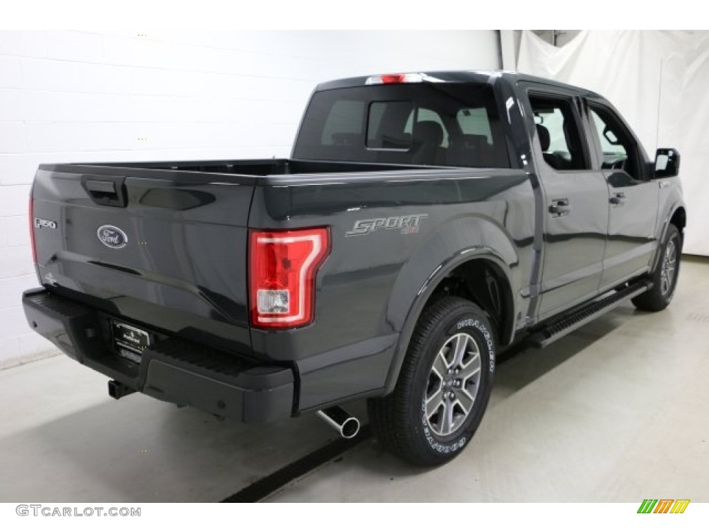 2016 F150 XLT SuperCrew 4x4 - Lithium Gray / Black photo #4