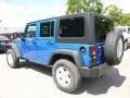 2016 Hydro Blue Pearl Jeep Wrangler Unlimited Sport 4x4  photo #4