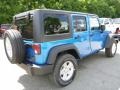 2016 Hydro Blue Pearl Jeep Wrangler Unlimited Sport 4x4  photo #6
