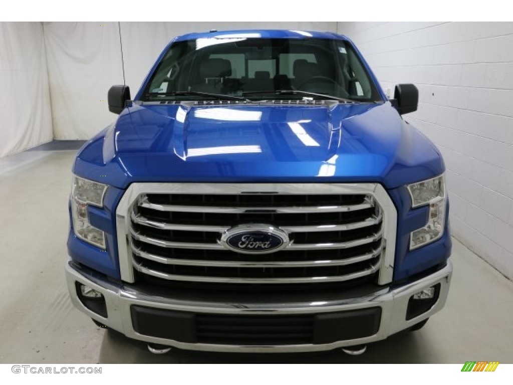 2016 F150 XLT SuperCrew 4x4 - Blue Flame / Medium Earth Gray photo #2