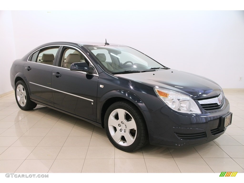 2007 Aura XE - Midnight Blue Metallic / Tan photo #1