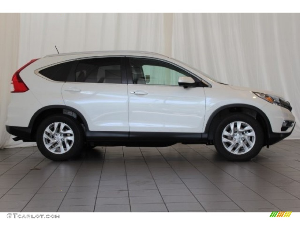 2016 CR-V EX-L - White Diamond Pearl / Beige photo #3