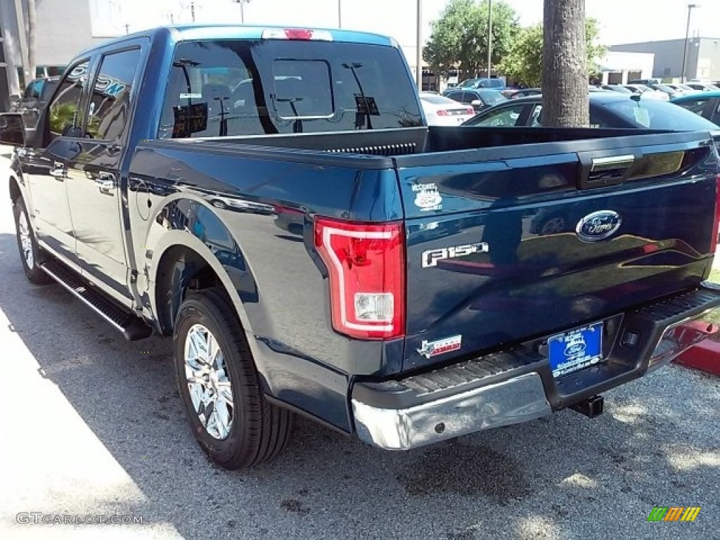 2016 F150 XLT SuperCrew - Blue Jeans / Medium Earth Gray photo #7