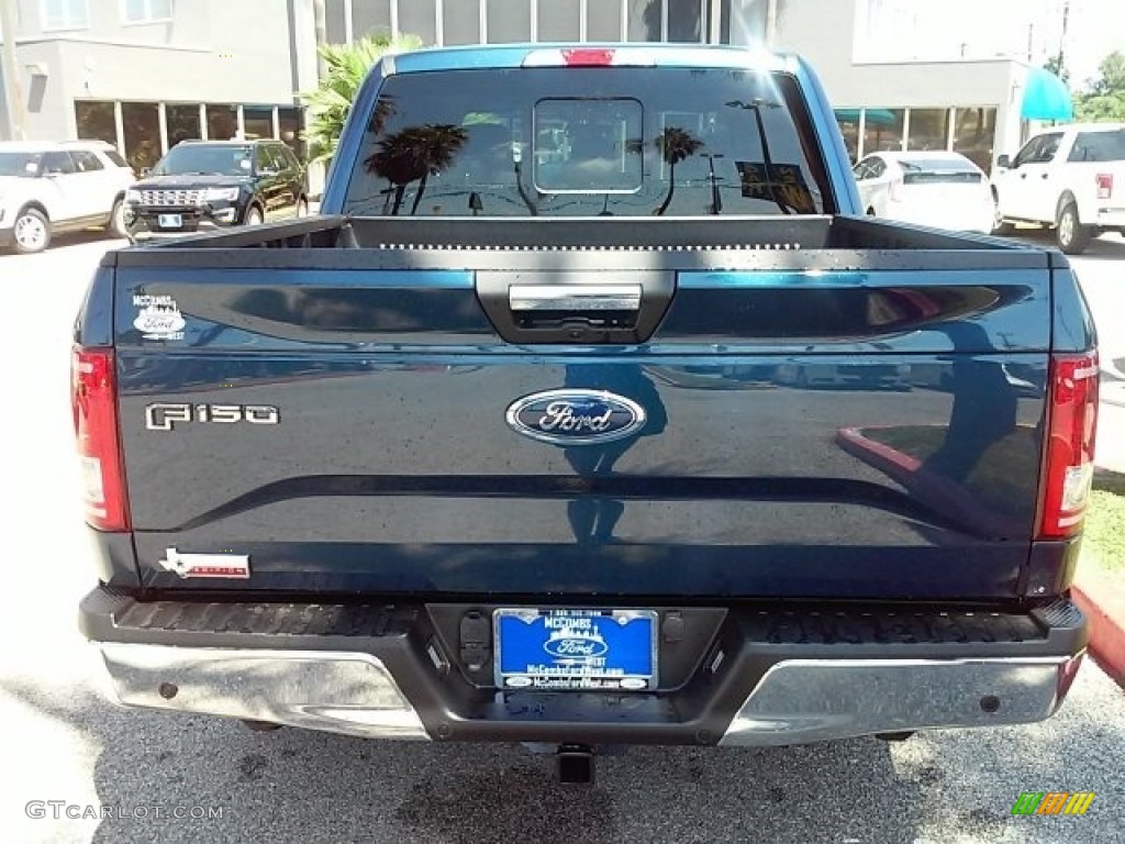 2016 F150 XLT SuperCrew - Blue Jeans / Medium Earth Gray photo #8