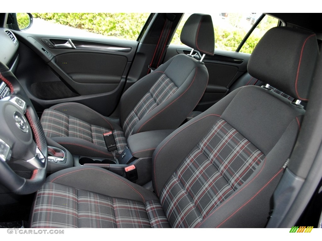 2013 GTI 4 Door Wolfsburg Edition - Deep Black Pearl Metallic / Interlagos Plaid Cloth photo #14