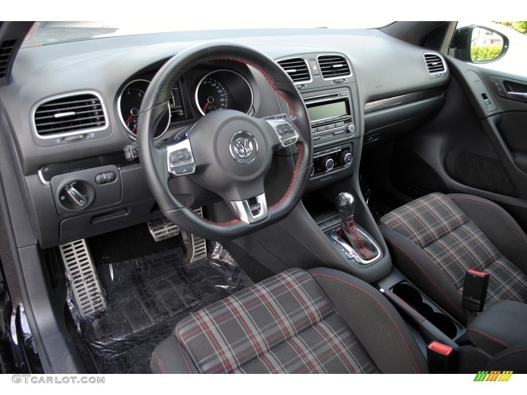 2013 GTI 4 Door Wolfsburg Edition - Deep Black Pearl Metallic / Interlagos Plaid Cloth photo #16