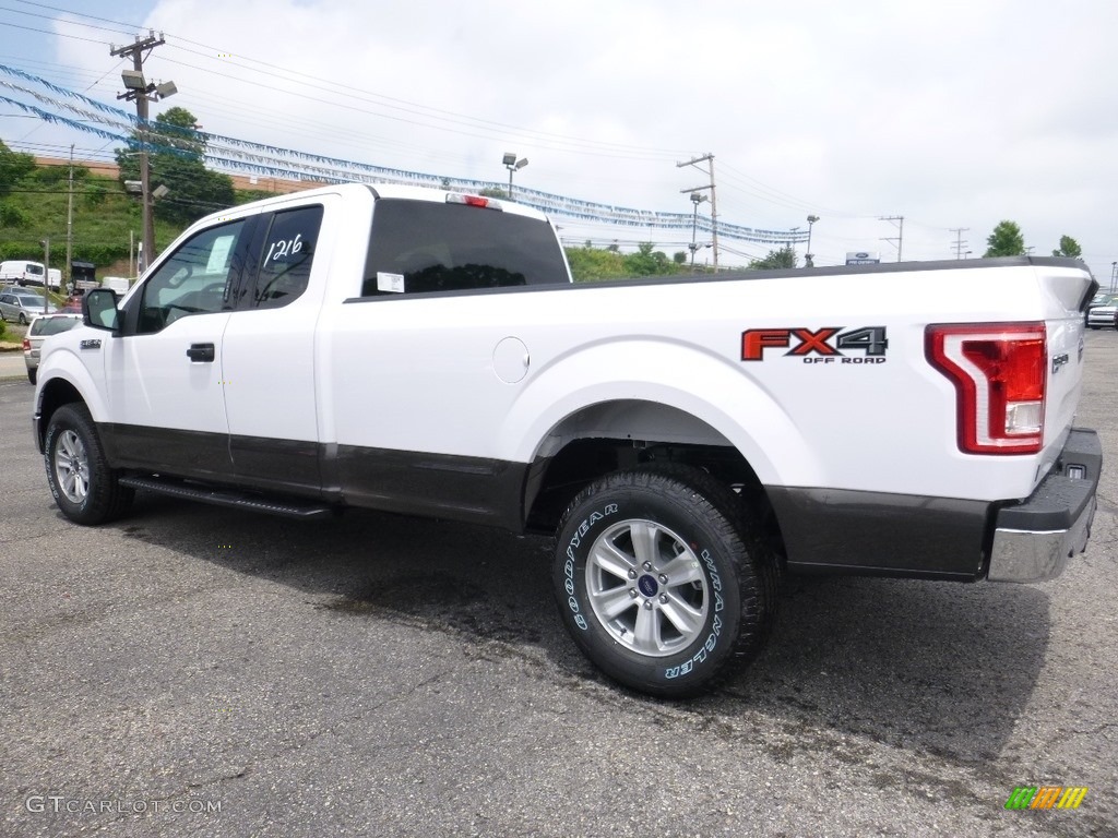 2016 F150 XLT SuperCab 4x4 - Oxford White / Medium Earth Gray photo #3