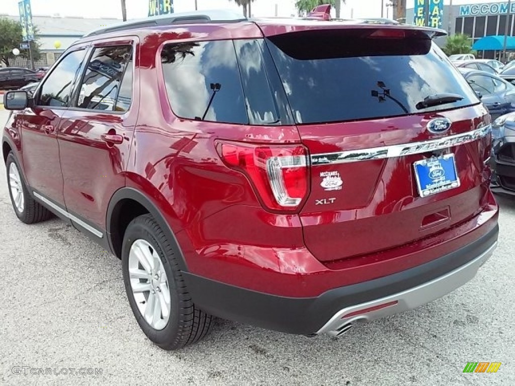 2016 Explorer XLT - Ruby Red Metallic Tri-Coat / Ebony Black photo #7