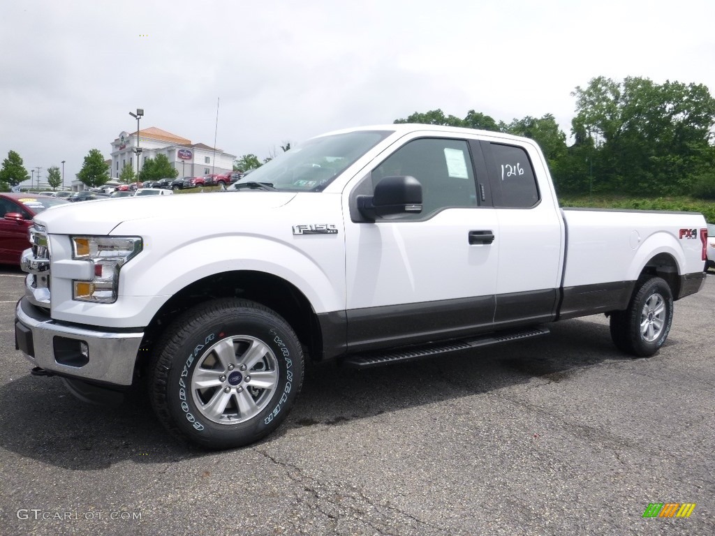 2016 F150 XLT SuperCab 4x4 - Oxford White / Medium Earth Gray photo #5