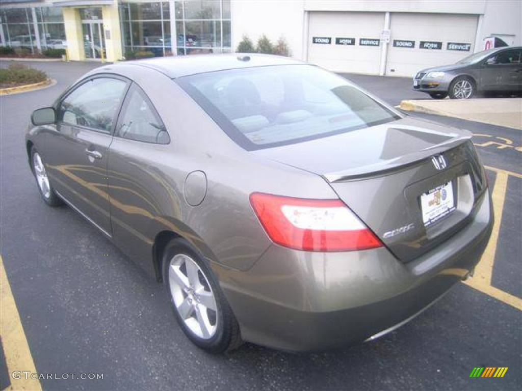 2006 Civic EX Coupe - Galaxy Gray Metallic / Gray photo #4