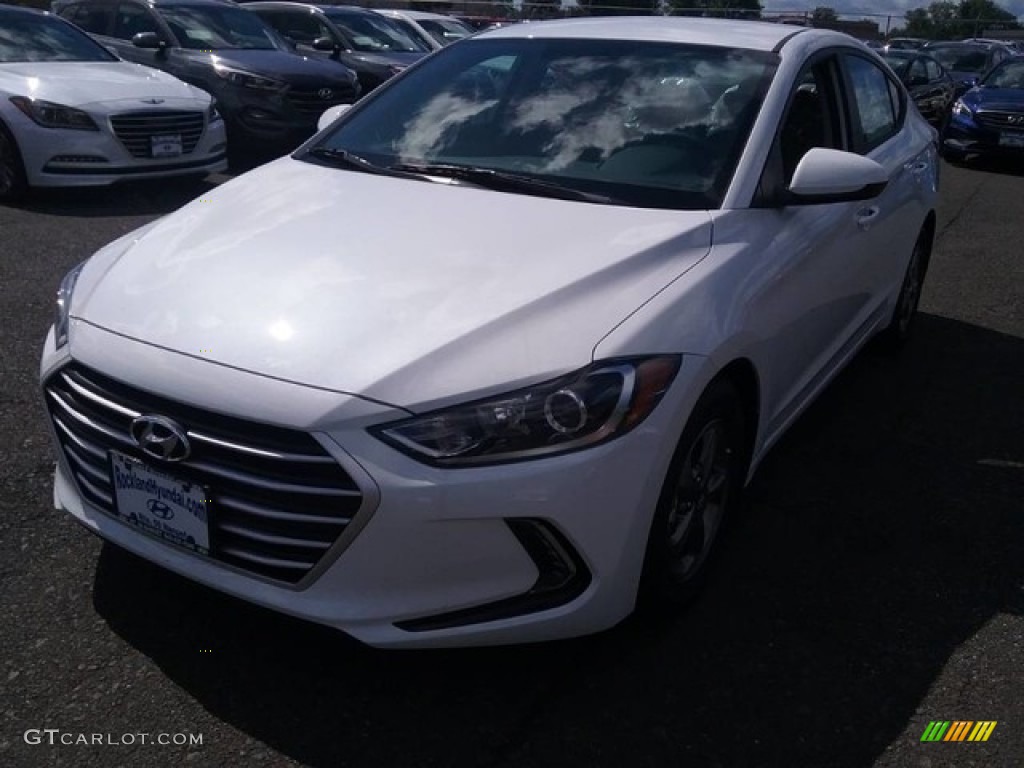 2017 Elantra Eco - White / Gray photo #1