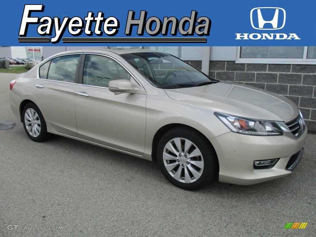 2013 Accord EX Sedan - Champagne Frost Pearl / Ivory photo #1