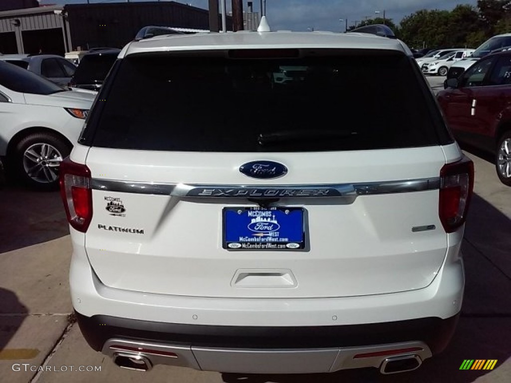 2016 Explorer Platinum 4WD - White Platinum Metallic Tri-Coat / Platinum Medium Soft Ceramic Nirvana Leather photo #9