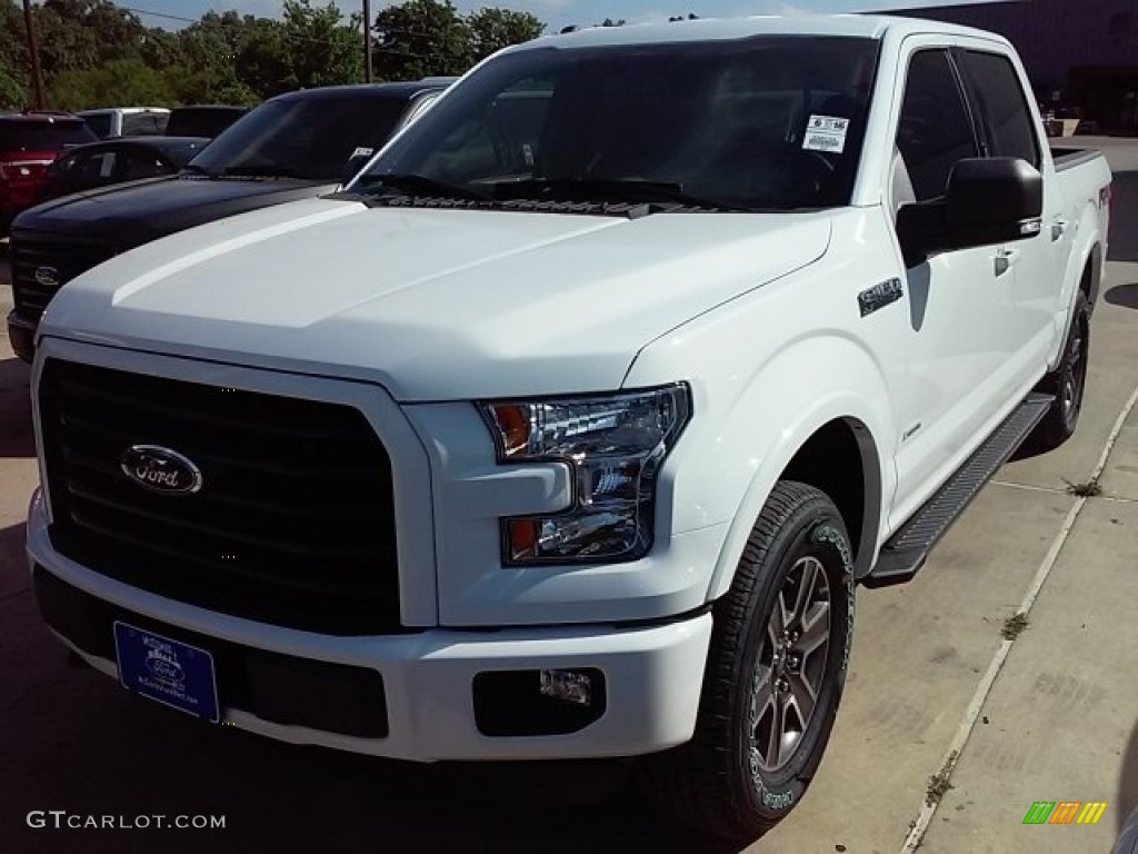 2016 F150 XLT SuperCrew 4x4 - Oxford White / Black photo #6