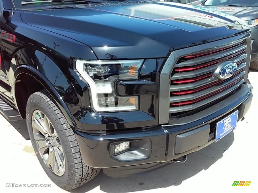 2016 F150 Lariat SuperCrew 4x4 - Shadow Black / Black photo #2