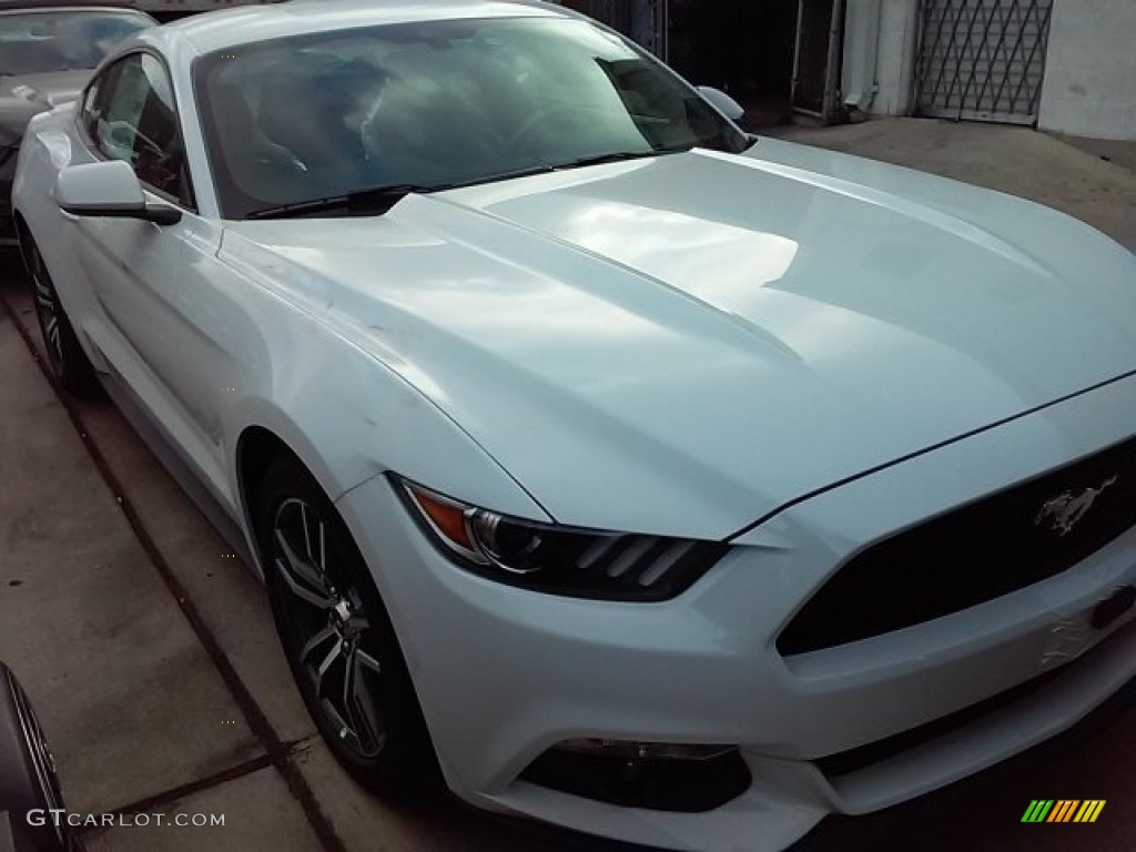 2016 Mustang EcoBoost Coupe - Oxford White / Ebony photo #23