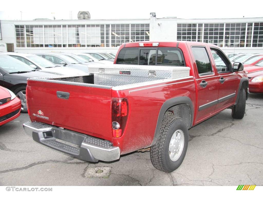 2006 Colorado LT Crew Cab 4x4 - Cherry Red Metallic / Light Cashmere photo #5