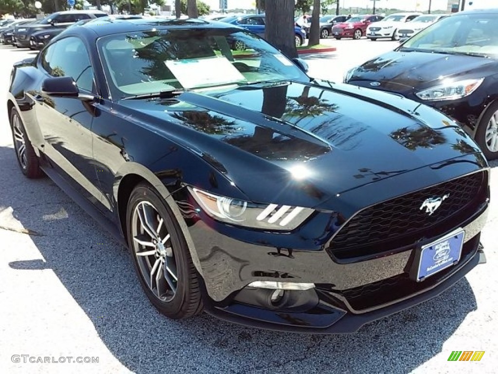 Shadow Black Ford Mustang