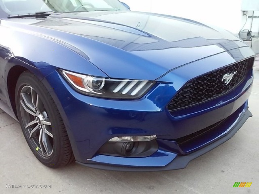 2016 Mustang EcoBoost Coupe - Deep Impact Blue Metallic / Ebony photo #2