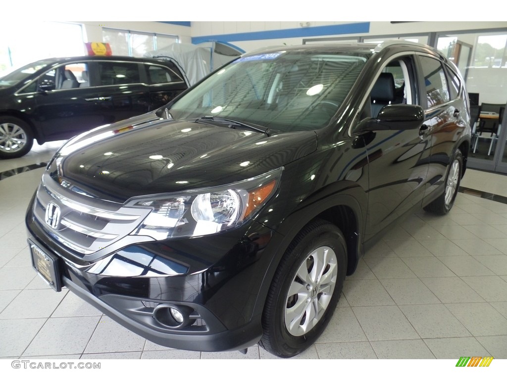 2013 CR-V EX-L AWD - Crystal Black Pearl / Black photo #1