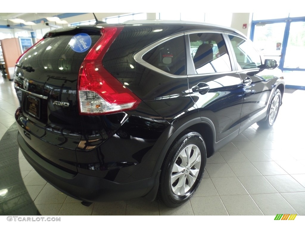 2013 CR-V EX-L AWD - Crystal Black Pearl / Black photo #3