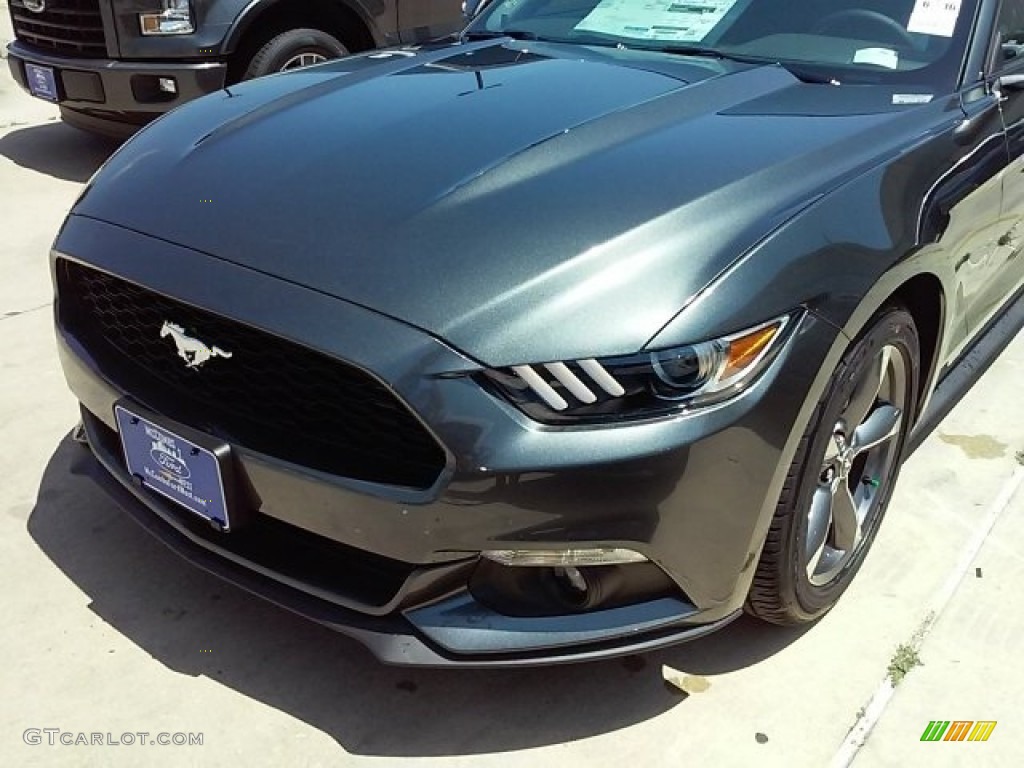 2016 Mustang V6 Convertible - Magnetic Metallic / Ebony photo #7