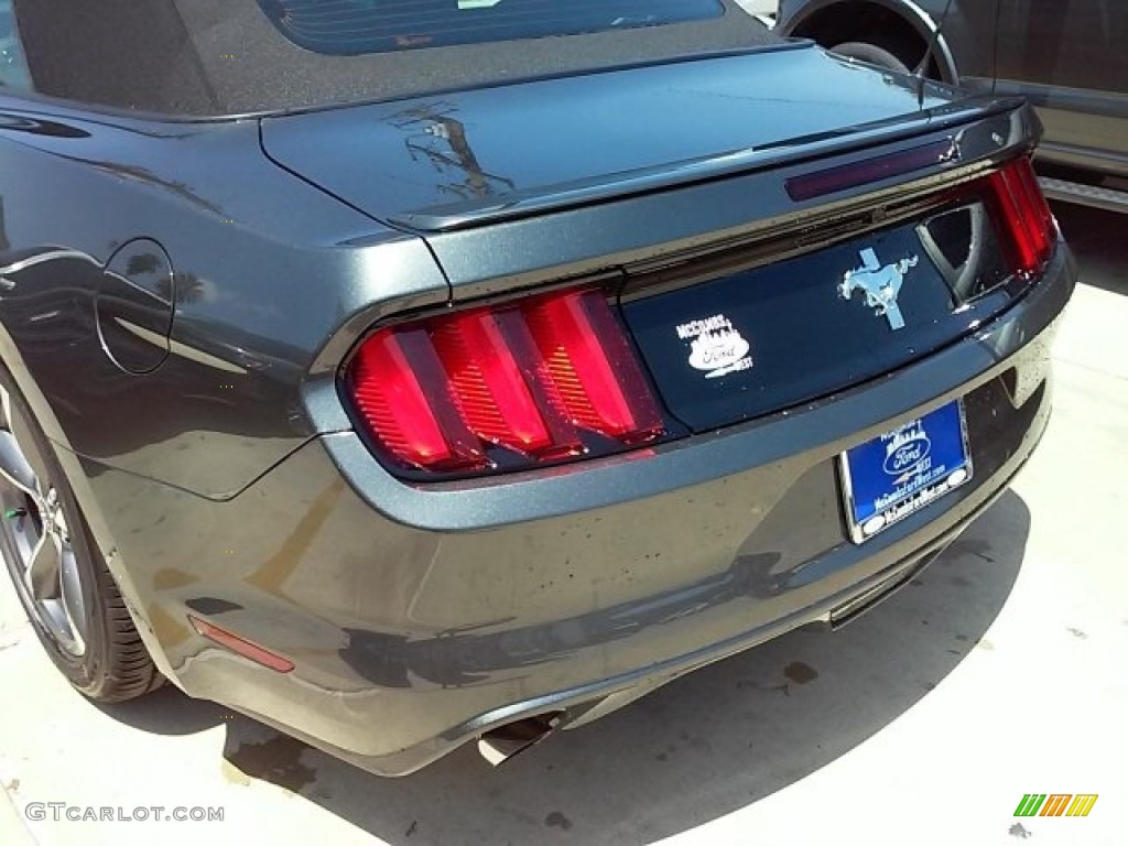 2016 Mustang V6 Convertible - Magnetic Metallic / Ebony photo #10