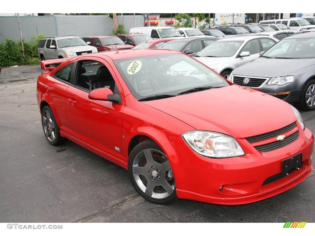 2007 Cobalt SS Supercharged Coupe - Victory Red / Ebony/Red photo #3